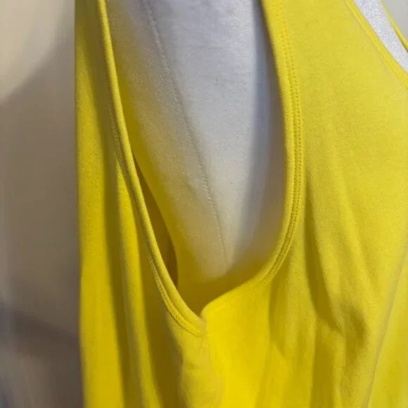 NWOT TALBOTS Yellow Color Stretch Weekend Tank Top (93% Cotton/7% Spandex) - 3x - Picture 5 of 16